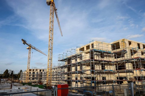 Bedburg, North Rhine-Westphalia, Germany, residential construction, new construction of