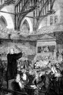 In March 1710, Dr Henry Sacheverell was put on trial for delivering a seditious and treasonous