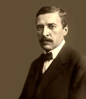 Hugo von Hofmannsthal, 1874-1929, Austrian novelist and poet, digital edited according to a
