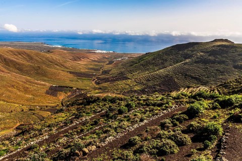 Haria village in the Valley of a Thousand Palms, Lanzarote, Canary Islands, Spain