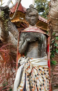 Statue in the temple Puri Saren Agung, in the palace of the royal family of Udud, Ubud, District