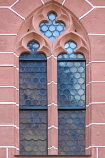 Church windows of St Mary's Church, Sulzbach-Rosenberg, Upper Palatinate, Bavaria, Germany