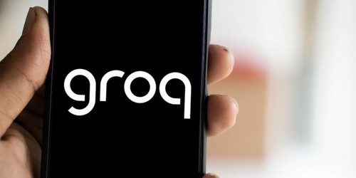 Groq logo is displayed on smartphone. Groq, Inc. is an American artificial intelligence (AI)