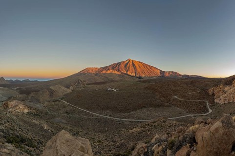 Panorama during the ascent to Alto de Guajara, 2715m, over the Teide National Park, Parque Nacional
