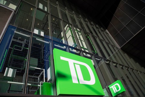 Toronto, Canada, February 2, 2026: TD Canada Trust bank, located in the Toronto business and