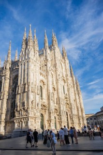 Milan Cathedral on a sunny day, Milan, Italy