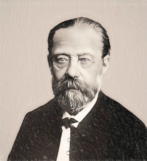 Bedrich Smetana, 1824 – 1884, Czech composer, digital edited according to a photograph