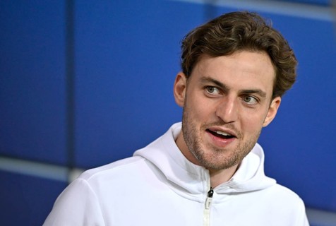Jacob Bruun Larsen VfB Stuttgart (25) portrait smiles, PreZero Arena, Sinsheim, Baden-Württemberg,