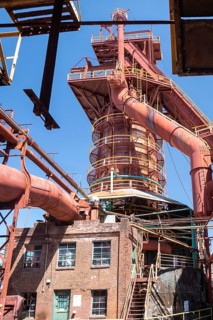 Birmingham, Alabama - The No. 1 blast furnace at Sloss Furnaces National Historic Landmark. The