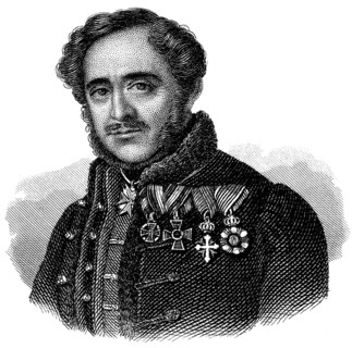 Portrait of Count István Széchenyi de Sárvár-Felsovidék, 1791 - 1860, a Hungarian politician,