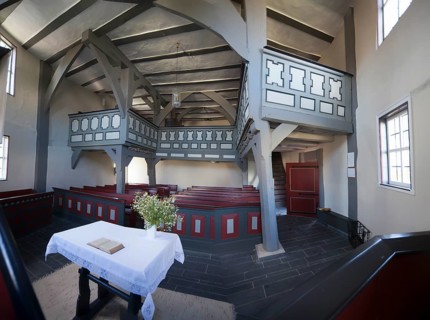 Half-timbered church building, former school chapel by Mannus Riedesel, 1703, Sassenhausen, Bad