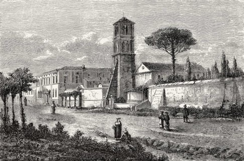The church of Saint Agnes Outside the Walls, Rome, Italy, 19th Century