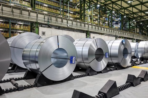 Dortmund, North Rhine-Westphalia, Germany, ThyssenKrupp Steel, FBA 10 hot-dip galvanising line 10,