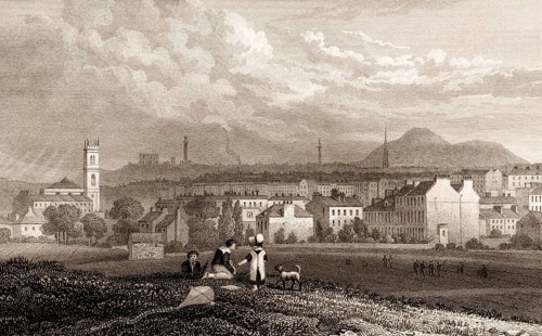 Part of the New Town, from the North West, Edinburgh, Scotland, 19th century, from Modern Athens by