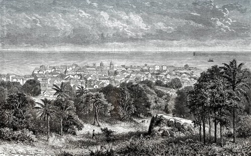 Panama-Stadt, die Hauptstadt der Republik Panama, Mittelamerika, 19. Jahrhundert