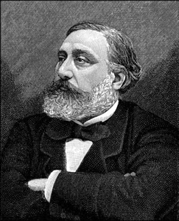 Léon Gambetta, 1838-1882, French statesman of the Third Republic, Portrait von Léon Gambetta, 1838