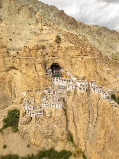 Discover Phugtal Monastery nestled in Ladakh's rugged cliffs. This remote Buddhist site, boasts