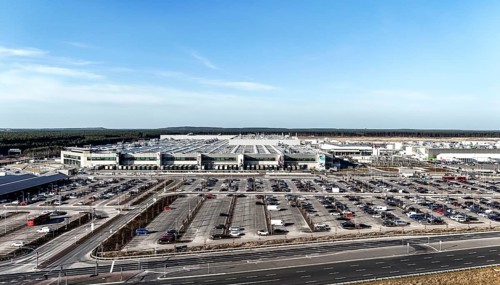 Tesla Gigafactory, Grünheide, 07.03.2025, Grünheide, Brandenburg, Germany