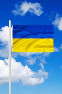 National flag of Ukraine, Eastern Europe, Studio