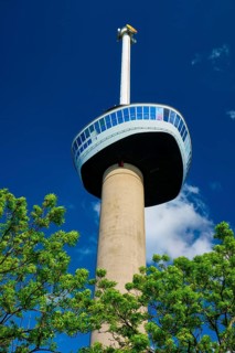 Rotterdam, Netherlands, May 14, 2017: Euromast is 185 m observation tower designed by Hugh Maaskant