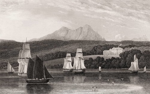 Mount Stuart House, Isle of Bute, 19th century, from Modern Athens by Th. H. Shepherd