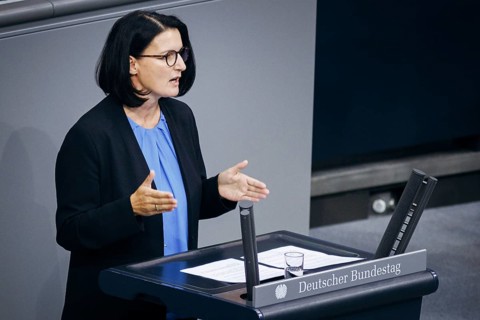 Irene Mihalic, B90/The Greens, recorded during a speech on the topic of internal security in the