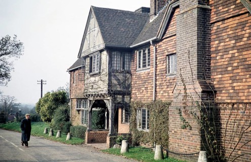 Historic building King Henry VIII, Hotel, Hever, Kent, England, UK, November 1958
