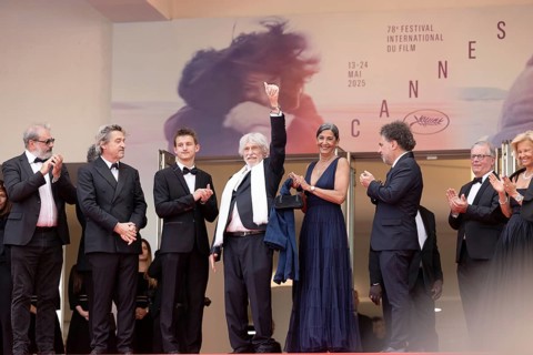 Cannes, France - 22.5.2024: Pierre Richard during the - La Venue De L'avenir (Colours Of Time) Red