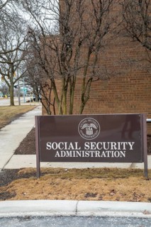 St Clair Shores, Michigan - A Social Security Administration office in suburban Detroit