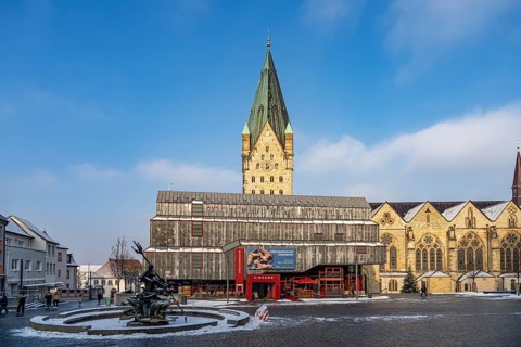 Paderborn Cathedral and the Diocesan Museum, Paderborn, North Rhine-Westphalia, Germany