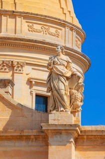 San Nicolò Cathedral facade, Noto, Noto Valley, Sicily, Italy