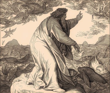 Creation of Birds and Sea Creatures, by Julius Schnorr von Carolsfeld, 1860