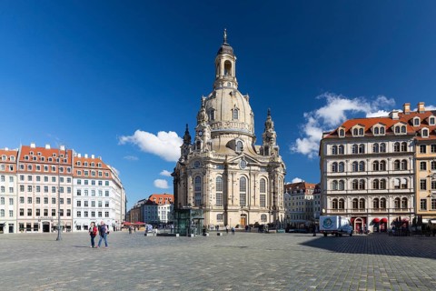 Church of Our Lady and Neumarkt in Dresden, Saxony, Germany