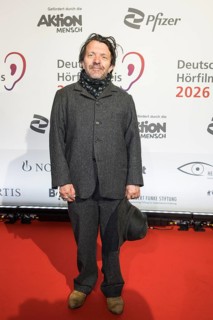 David Bennent in front of the German Audio Film Awards ceremony at the Colosseum cinema in Berlin