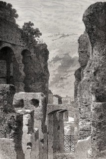 Restoration of the Clivus Victoriae, Rome, Italy, 19th Century