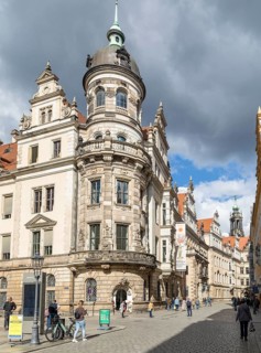 Schloss und Schlossstraße, Dresden, Saxony, Germany