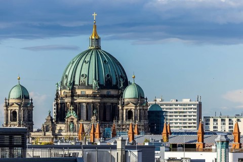 View of Berlin Cathedral, Mitte, Berlin, Germany