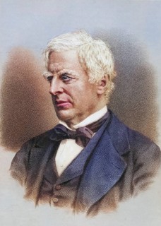 Robert Lowe, 1st Viscount Sherbrooke, 1811-1892. statesman. Chancellor of the Exchequer, 1868-1873