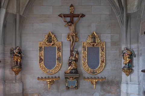 Memorial to the fallen in the First World War 1914 to 1918, St Georg, Dinkelsbühl, Bavaria, Germany