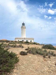 Far de la Mola lighthouse, eastern tip of Formentera, Balearic Islands, Spain