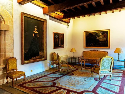 Interior design, Royal Palace Alumdaina, Palma de Majorca, Spain