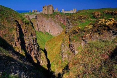 Europe, Scotland, Great Britain, England, landscape, Dunottor Castle near Stonehaven,