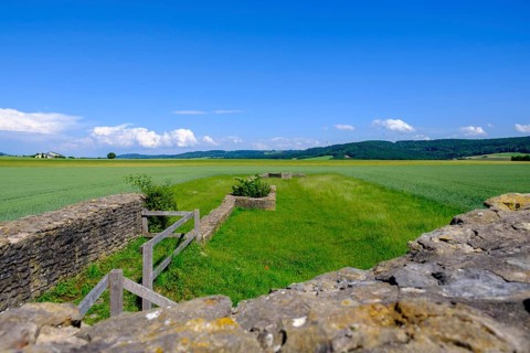 Roman Fort Ellingen, Fort Sablonetum, Limes, Ellingen, Franconian Lake District, Middle Franconia,