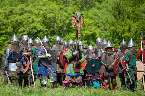 Historical reconstructions. Krasnodar krai. Russia