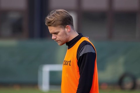 Nicklas Shipnoski at SV Waldhof Mannheim training session