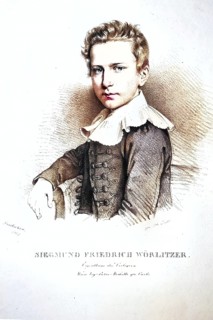 Siegmund Friedrich Wörlitzer (b.1810), Pianist, Historical, digitally restored reproduction from a