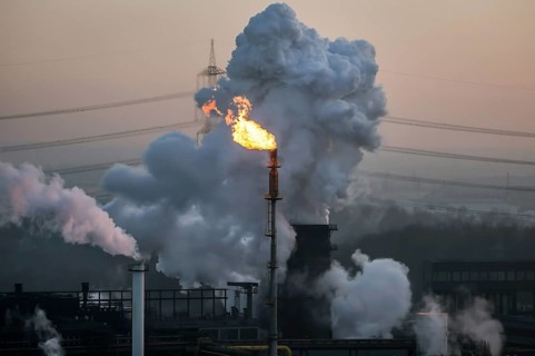 Bottrop, North Rhine-Westphalia, Germany, The Prosper coking plant is one of three operating coking