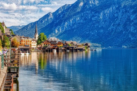 A, Hallstatt, hdr