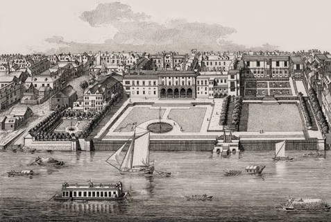 The Southern Front of Old Somerset House, Westminster, London, UK