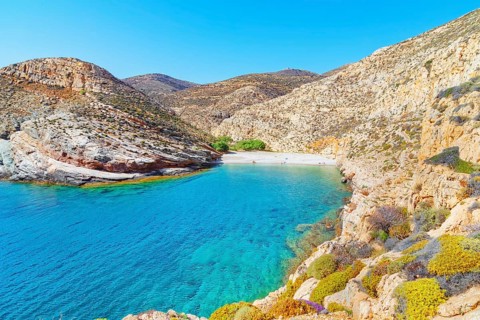Livadaki beach, Folegandros Island, Cyclades Islands, Greece